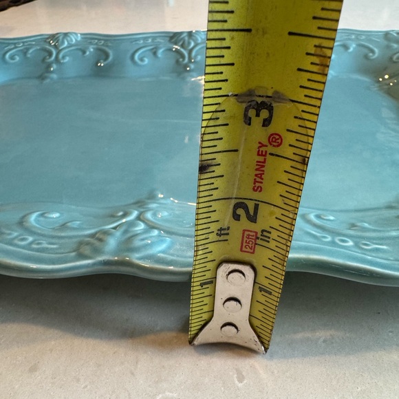 Sweet Olive Designs Fancy Scroll Collection by Jane Adams Teal Decorative Tray - Picture 5 of 8